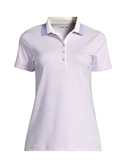 Lands' End Purple Short Sleeve Supima Polo Shirt - Image 3 of 3