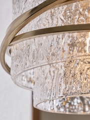 Lipsy Brass Bangle Texture Chandelier Ceiling Light - Image 4 of 6