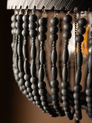 Rockett St George Black Bohemian Noir Beaded Pendant - Image 3 of 7