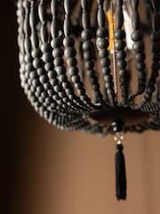 Rockett St George Black Bohemian Noir Beaded Pendant - Image 5 of 7