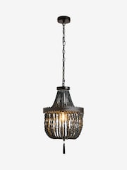 Rockett St George Black Bohemian Noir Beaded Pendant - Image 6 of 7