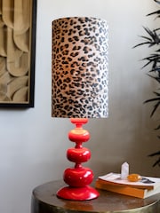 Rockett St George Leopard Love Bobbin Table Lamp - Image 1 of 5