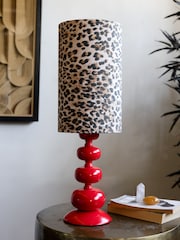 Rockett St George Leopard Love Bobbin Table Lamp - Image 2 of 5