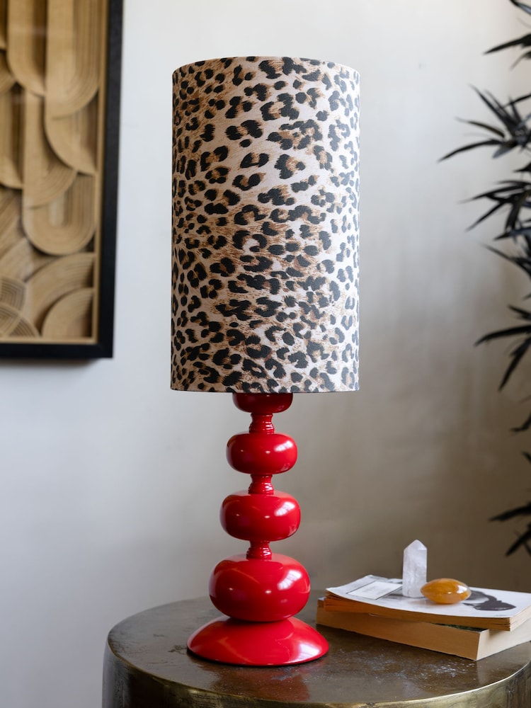 Rockett St George Leopard Love Bobbin Table Lamp - Image 2 of 5