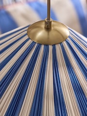 Lia Gold x Next Blue/White Striped Single Pendant Celing Light - Image 4 of 6