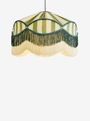 Lia Gold x Next Green/Ecru Stripe Easy Fit Light Shade - Image 5 of 5