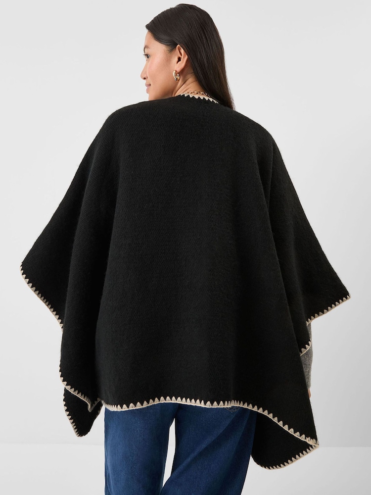 Accessorize Black Whipstitch Shrug - Image 2 of 4