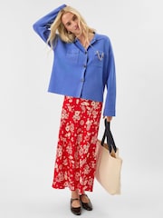 Accessorize Blue Plain Collar Cardigan - Image 3 of 5