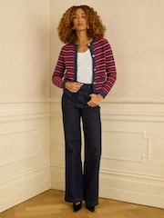 Love & Roses Red Button Detail Cardigan - Image 3 of 5