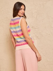 Love & Roses Knitted Scallop Vest - Image 2 of 4