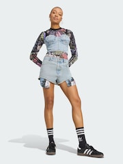 adidas Originals Blue x Jeremy Scott Denim Shorts - Image 3 of 7