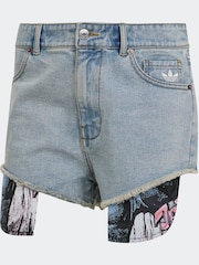 adidas Originals Blue x Jeremy Scott Denim Shorts - Image 6 of 7