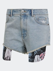 adidas Originals Blue x Jeremy Scott Denim Shorts - Image 7 of 7