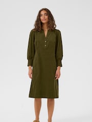 CULTURE Green CUrhaena Midi Dress - Image 1 of 6