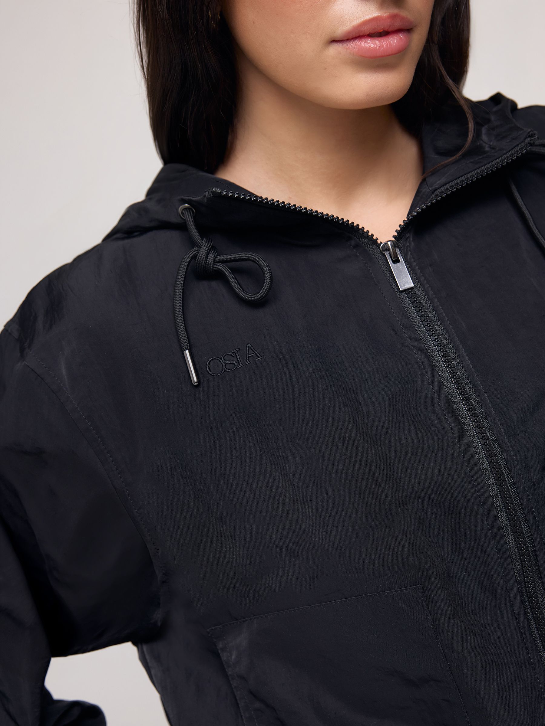 Buy OSIA Black Lightweight Hooded Shell Jacket from the Next UK