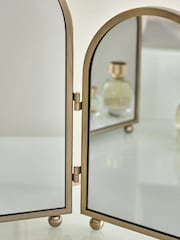 Gold Triple Arch Dressing Table Mirror - Image 2 of 4