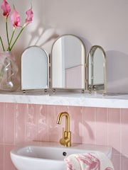 Gold Triple Arch Dressing Table Mirror - Image 4 of 4