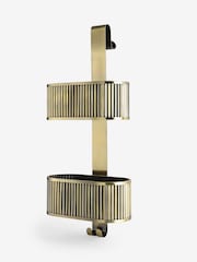 Gold Ribbed Shower Caddy - Image 1 of 2