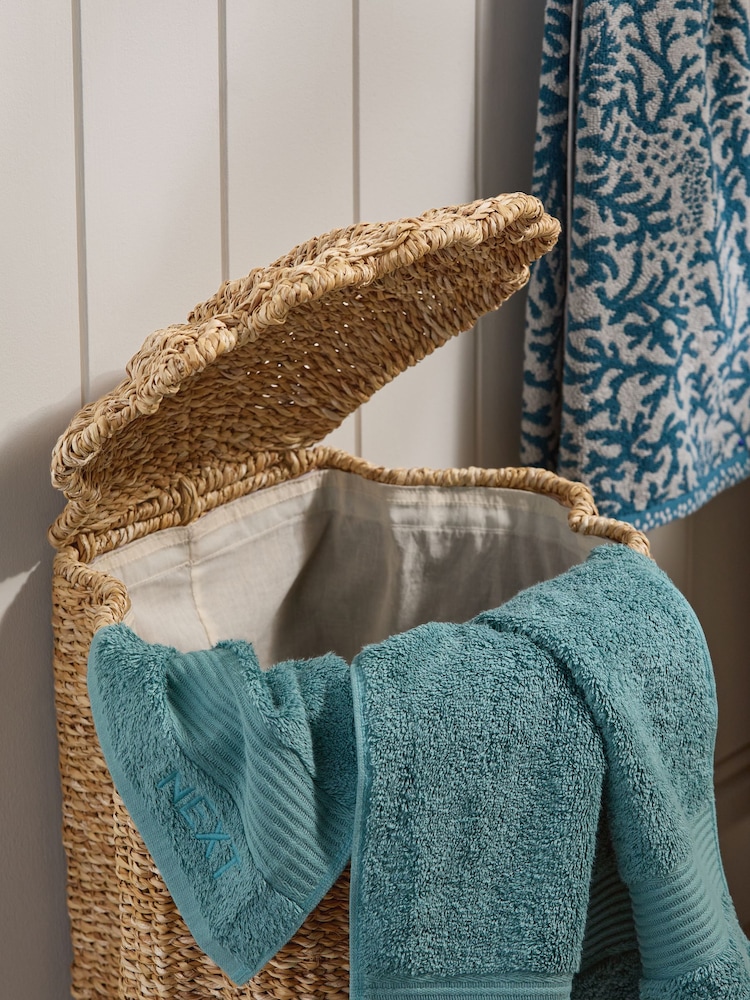 Natural Shell Seagrass Laundry Hamper - Image 2 of 4