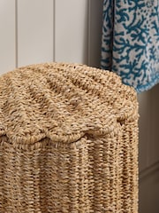 Natural Shell Seagrass Laundry Hamper - Image 3 of 4