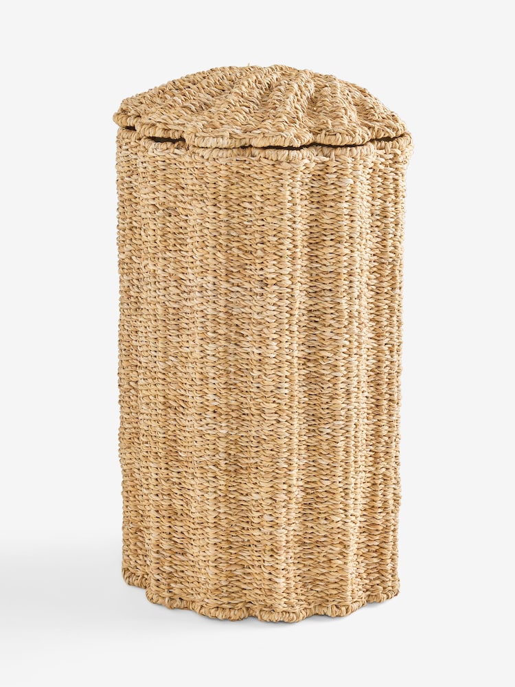 Natural Shell Seagrass Laundry Hamper - Image 4 of 4