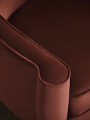 Soft Velvet Chestnut Brown Kingham Accent Chair - Image 2 of 11