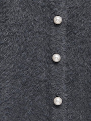 ONLY KIDS Grey Pearl Button Down Cardigan - Image 3 of 3