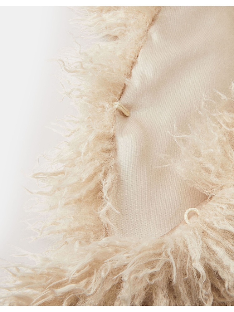 Accessorize Natural Shaggy Faux Fur Tippet Scarf - Image 2 of 2