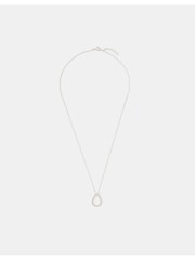 Accessorize 925 Sterling Silver Pavé Teardrop Pendant Necklace - Image 2 of 3