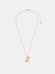 Accessorize Gold 14ct Gold-Plated Zodiac Charm Necklace - Image 2 of 4