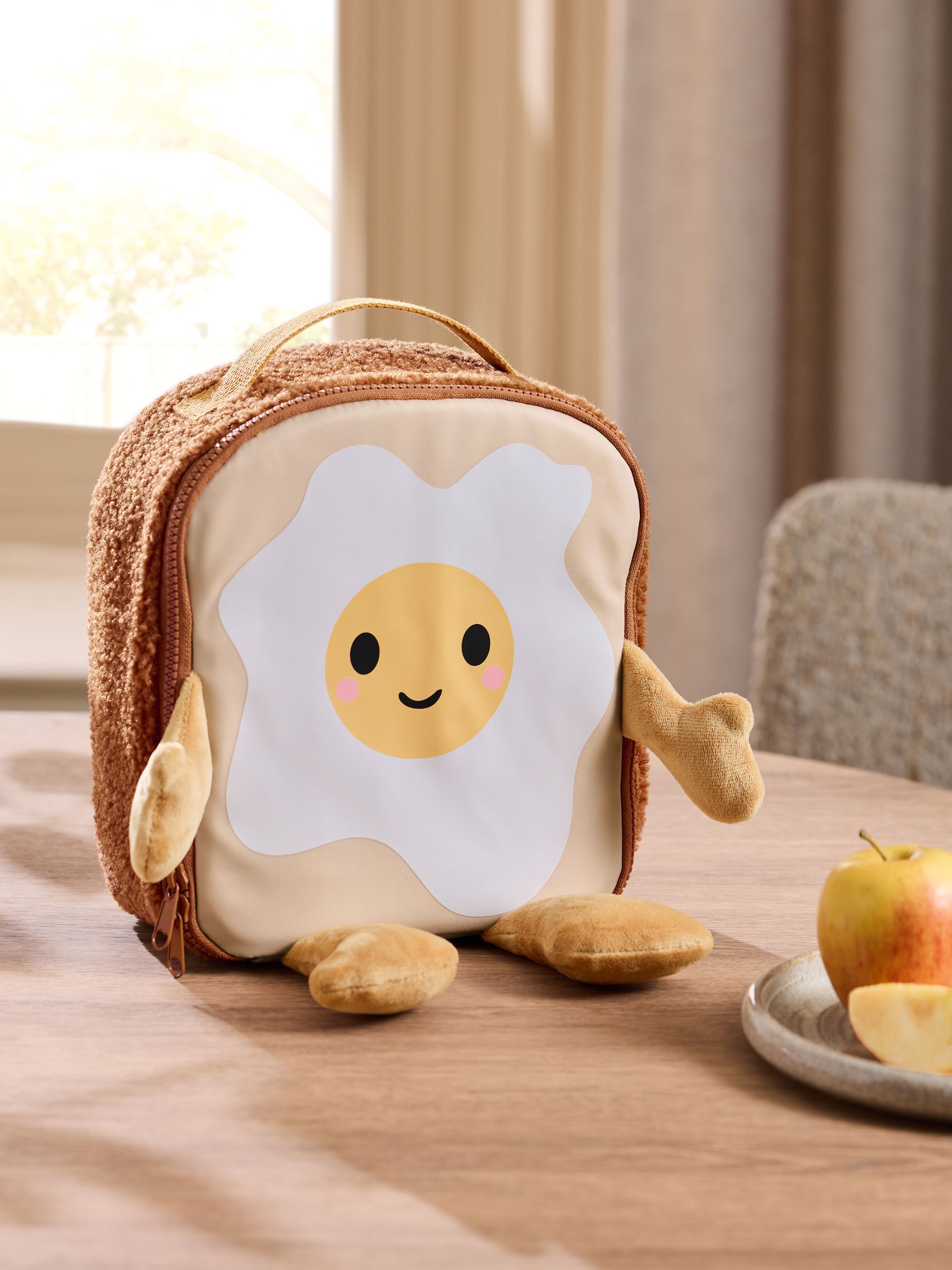 Natural Eggs On Toast Character Lunch Bag