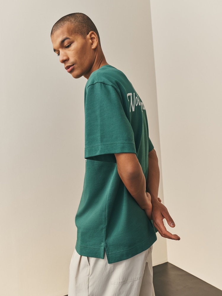 Green Signature - Nothing Ordinary Relaxed Fit Graphic Heavyweight T-Shirt - Bild 5 von 5