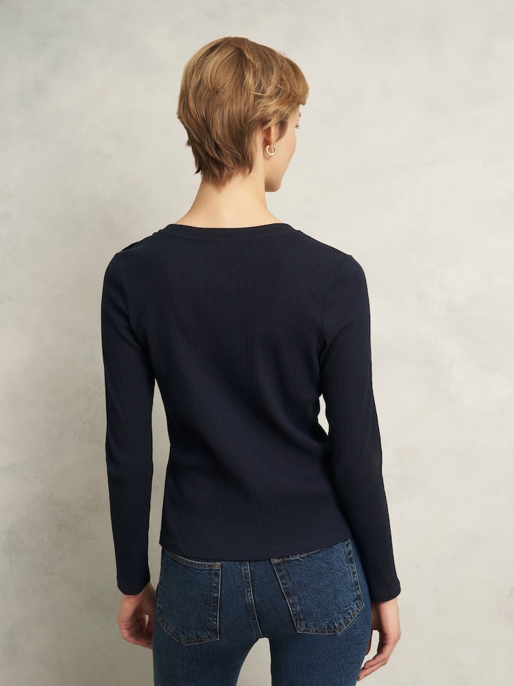Hobbs Blue Tamsin Top - Image 2 of 4 Hobbs Blue Tamsin Top - Image 2 of 4