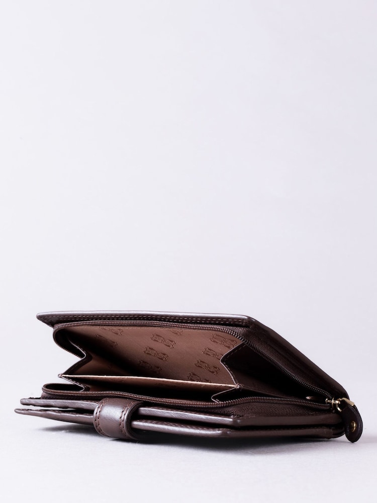 Braun - Lakeland Leather – mittelgroße Hänge-Geldbörse - Bild 2 von 4
