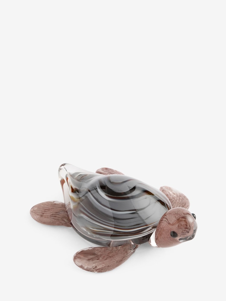 Brown/Cream Handblown Glass Turtle Ornament - Image 3 of 3 Brown/Cream Handblown Glass Turtle Ornament - Image 3 of 3