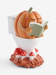Autumn Pumpkin on The Toilet Ornament - Bild 4 von 5