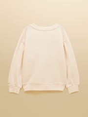 Cream - Joules Avery Sweatshirt mit Stickerei für Mädchen - Bild 4 von 6