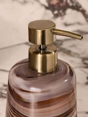 Brown Glamtique Marble Soap Dispenser - Image 3 of 4