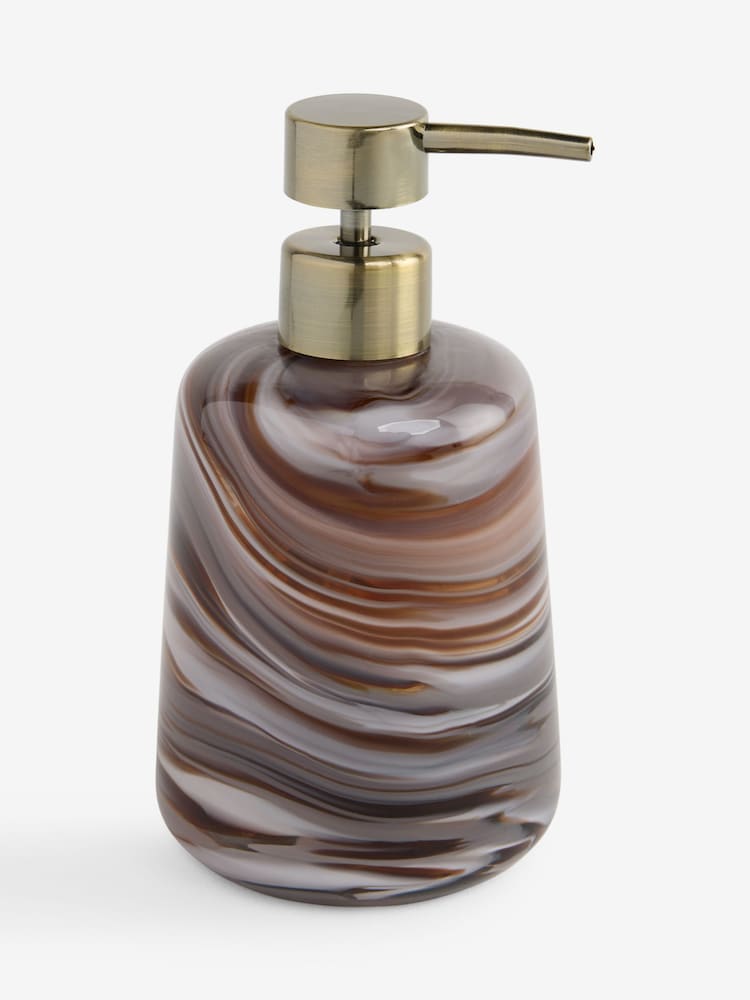 Brown Glamtique Marble Soap Dispenser - Image 4 of 4