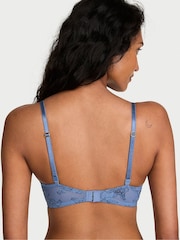 Victoria's Secret Demin Blue Rose Push Up Lace Bra - Image 2 of 3