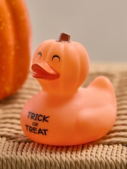 Orange Halloween Pumpkin Duck Bath Buddy - Image 4 of 5