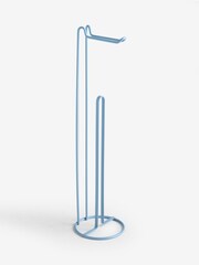 Blue Wire Toilet Roll Holder - Image 1 of 1