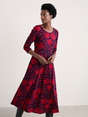 Seasalt Cornwall Red Veronica Dress - Image 3 of 5