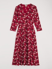 Seasalt Cornwall Red 3/4 Nancy Dress - Image 4 of 5