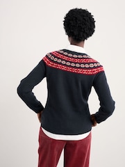 Seasalt Cornwall Blue Seas Edge Jumper - Image 3 of 5