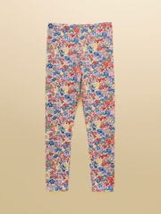 Joules Girls' Deedee Ditsy & Navy Multipack Leggings (2 Pack) - Image 3 of 7