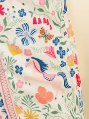 Joules Baby Padded Pink Zip Through Pramsuit - Image 4 of 5