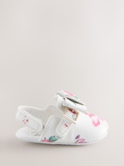 Floral - Baker by Ted Baker Baby Mule Clog Bow Padders Sandals - Imaginea 3 din 5