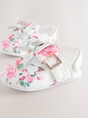 Floral - Baker by Ted Baker Baby Mule Clog Bow Padders Sandals - Imaginea 4 din 5