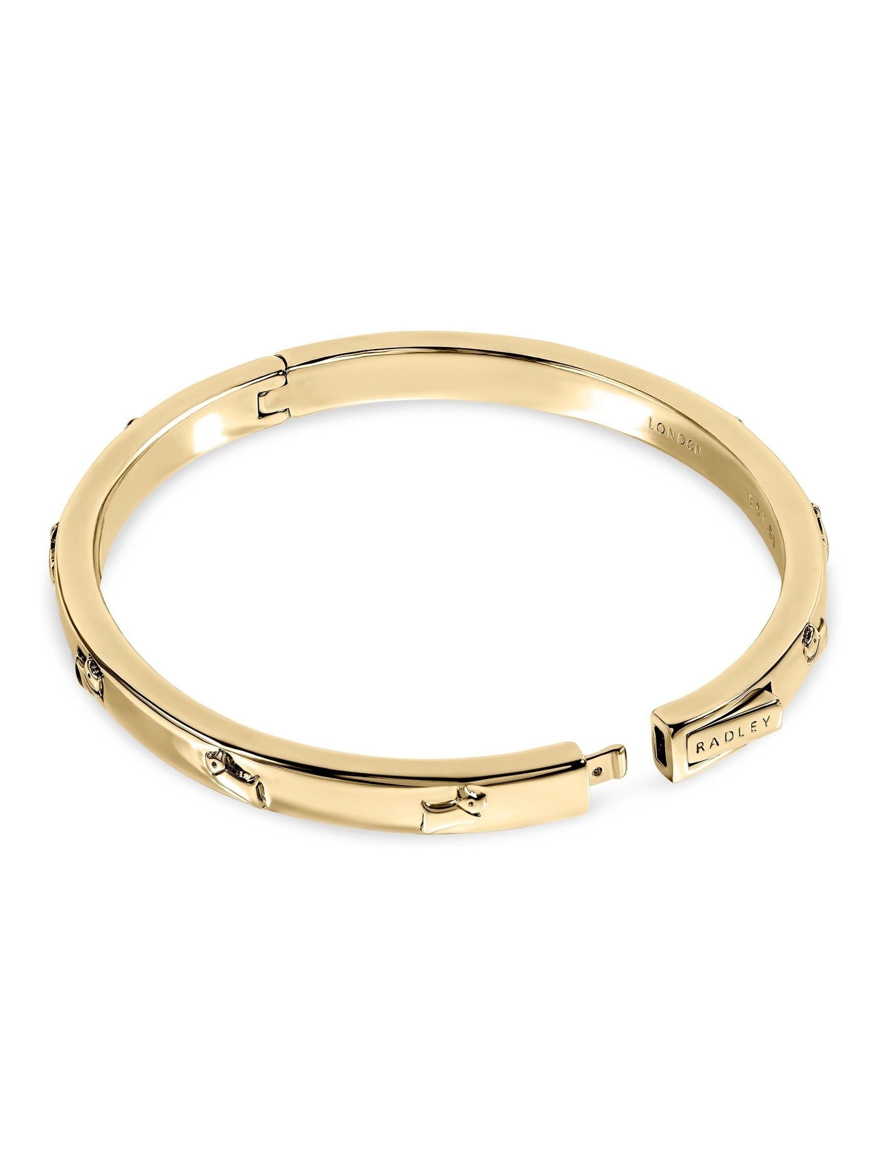 Buy Radley Gold Silver Plated Jumping Dog Bangle from the Next UK